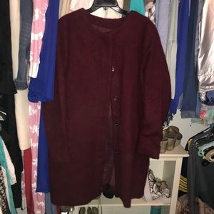 Women’s BB Dakota burgundy coat